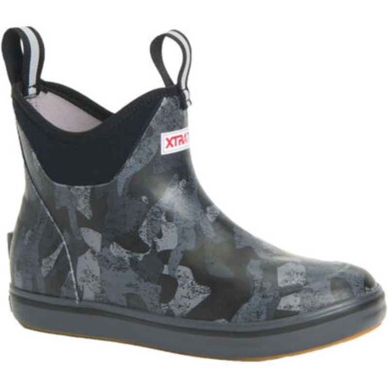 XTRATUF Women’s 6 In Black Camo Ankle Deck Boot
