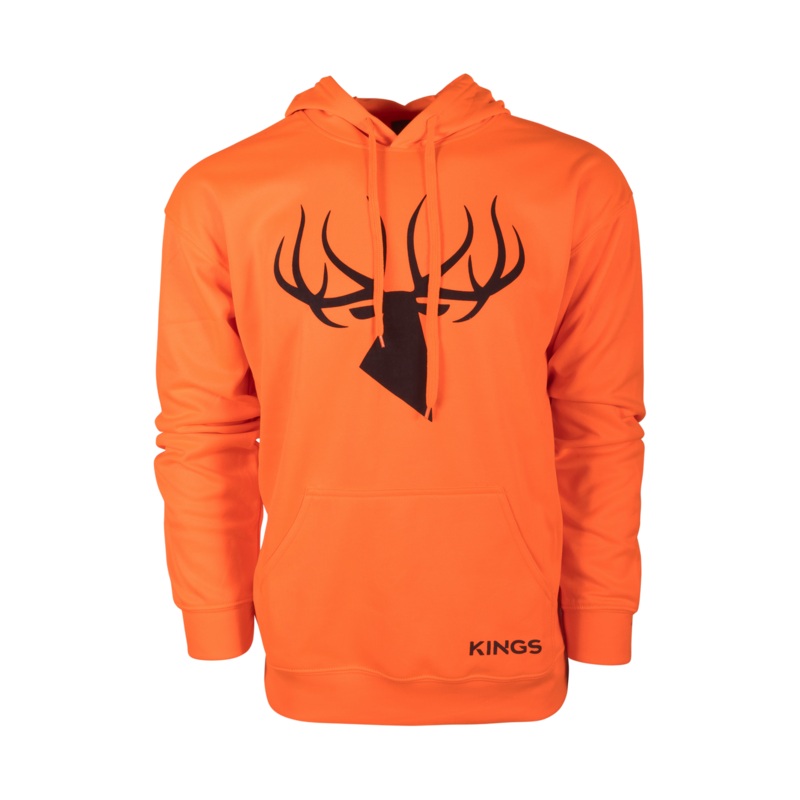 King Camo Blaze Orange Poly Hoodie