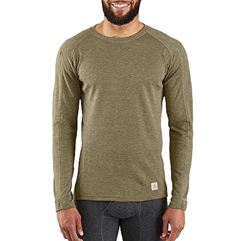 Carhartt Force Midweight Synthetic-Wool Blend Base Layer Crewneck Pocket Top Men’s
