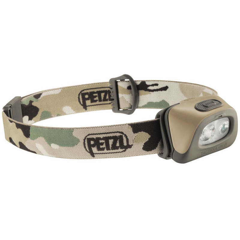 Petzl Tactikka+ RGB (Camo) Compact Head Toch with Mixed Beam Fo Poximity and Dis