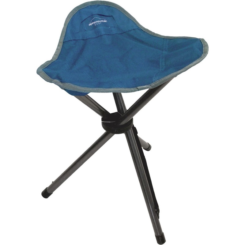 Alpine Mountain Gear Tripod Stool Camp Chair Blue One Size