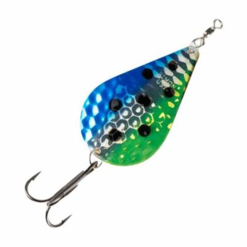 SIMON WOBBLER 60-BIG HMD – Slash Chartreuse and Gold WithGreen Dot