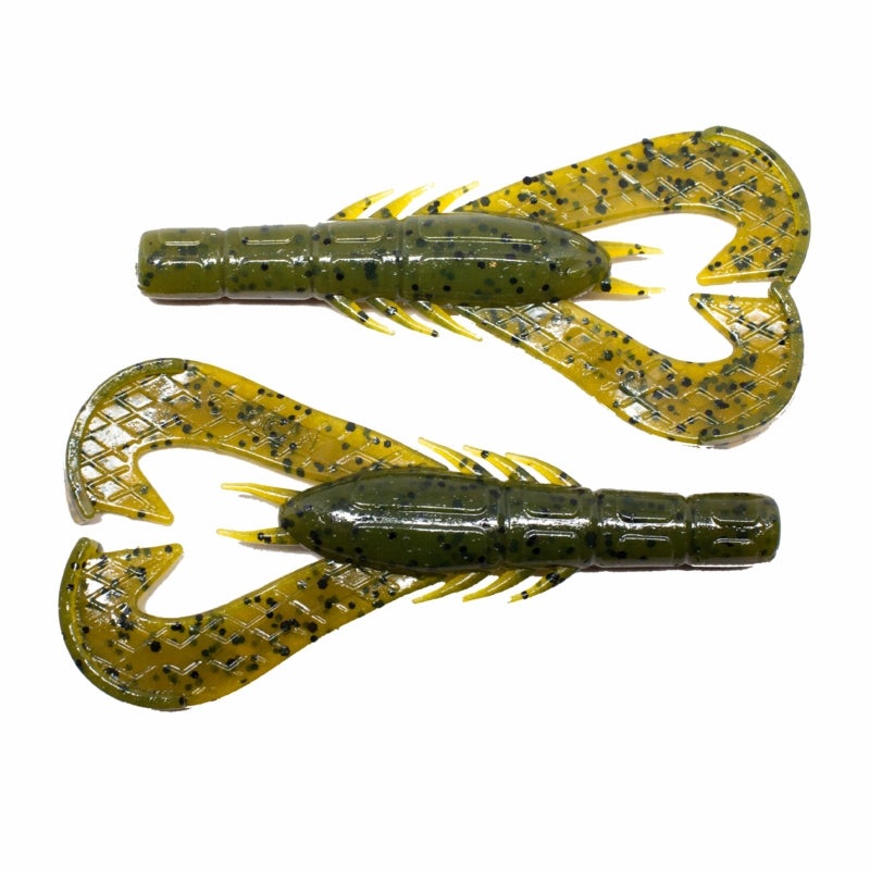 Googan Baits Krackin’ Craw Soft Bait Green Pumpkin
