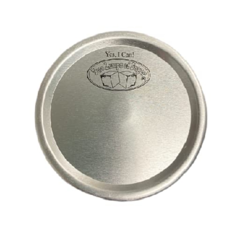 Two Lumps of Sugar Mouth Jars Canning Lids One Size Aluminum