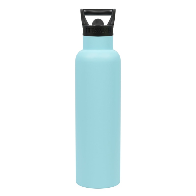 V21000009 21 Oz Aquamarine Bottle with Straw Cap