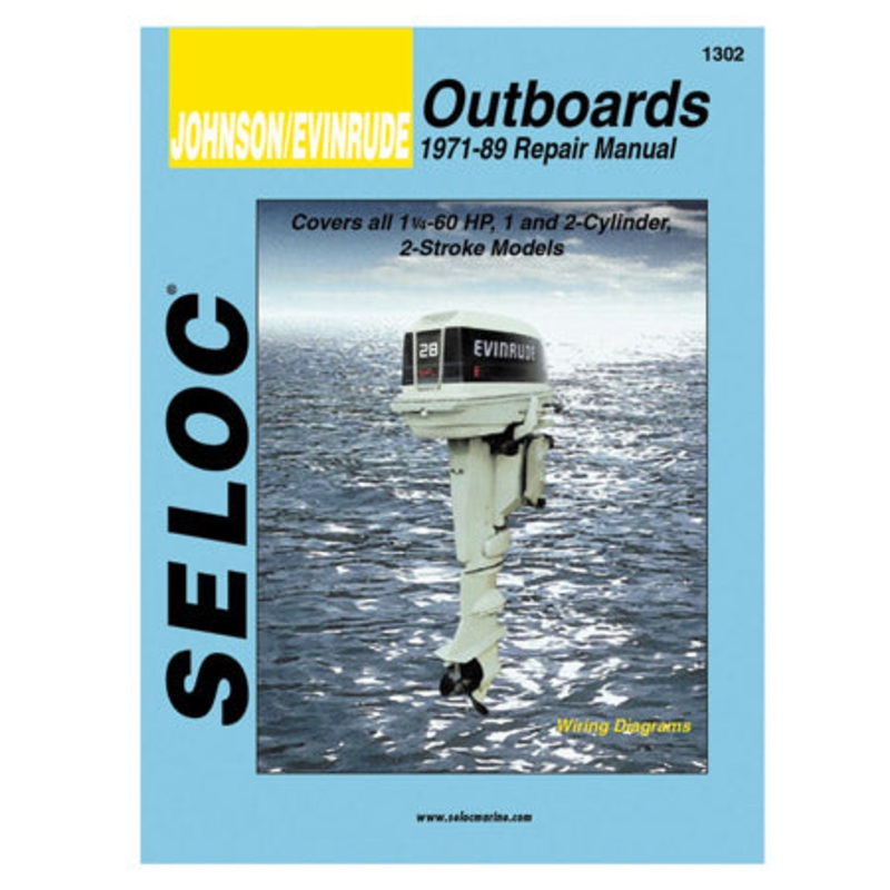 Marine Outboard Repair Manuals for Johnson/Evinrude ’73 – ’89