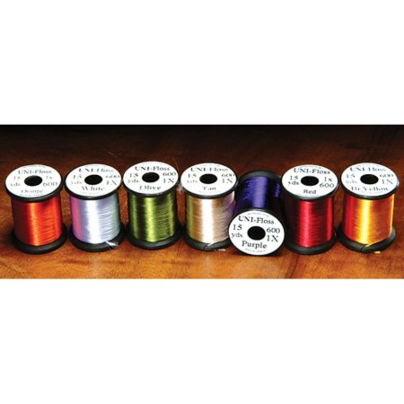 UNI Single Strand Super Floss Fly Tying Materials – All Colors & Sizes