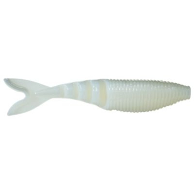 YAM-134-06-03 4 in. Zako Cream White Fishing Lure – Pack of 6