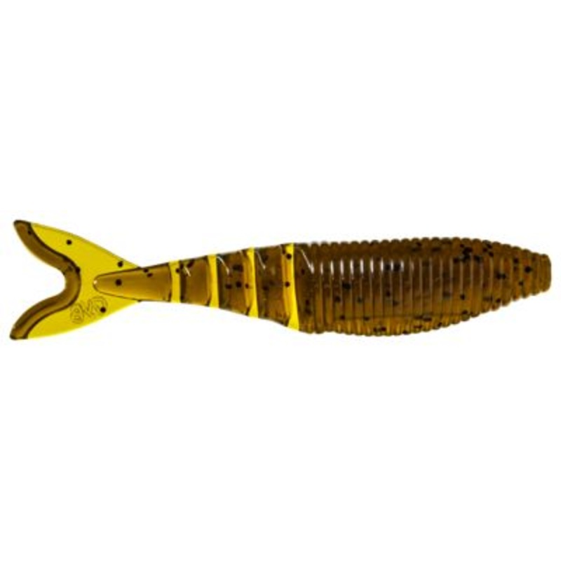 Yamamoto Zako Swimbait – 4in Green Pumpkin/Black Flake