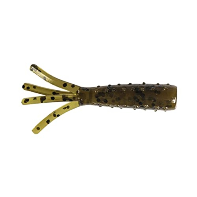 Z-Man Tiny TicklerZ Micro Finesse Bait – 1.75in – Green Pumpkin