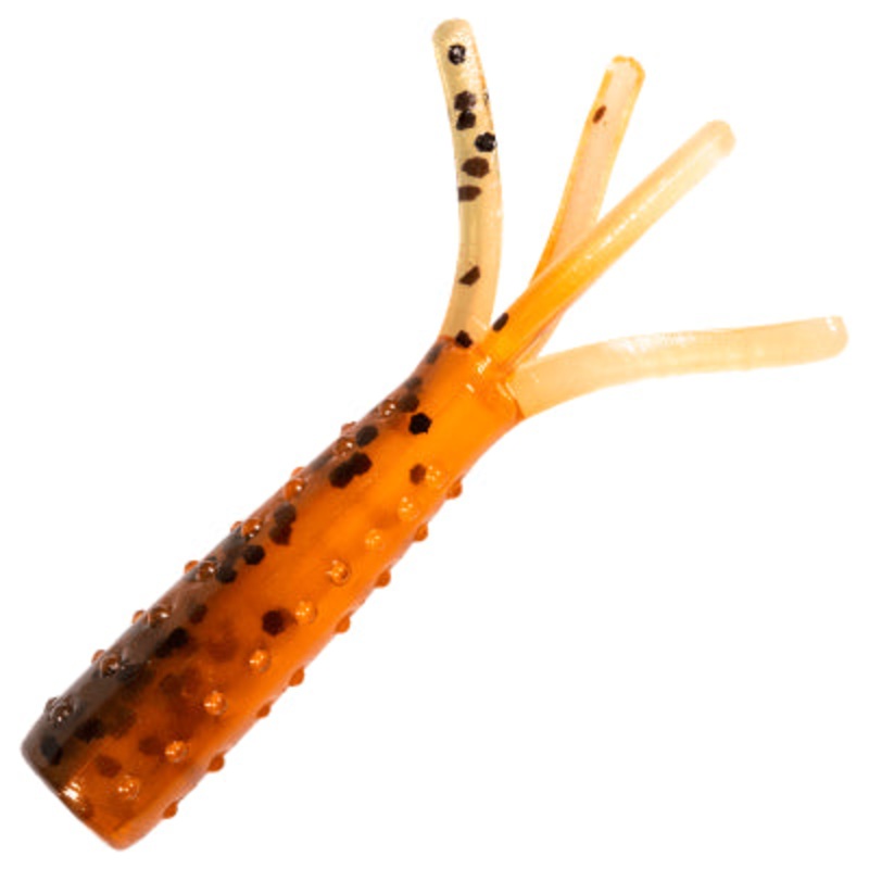 Z-Man Tiny TicklerZ Micro Finesse Bait – 1.75in – Green Pumpkin Orange