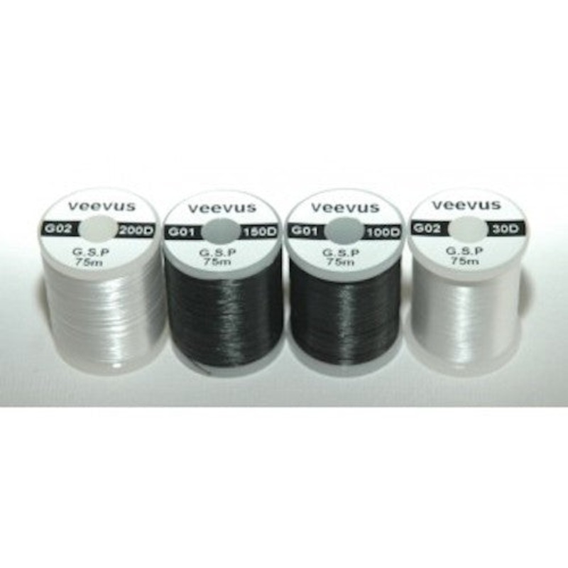 Veevus GSP Thread – White/100 Denier – Fly Tying