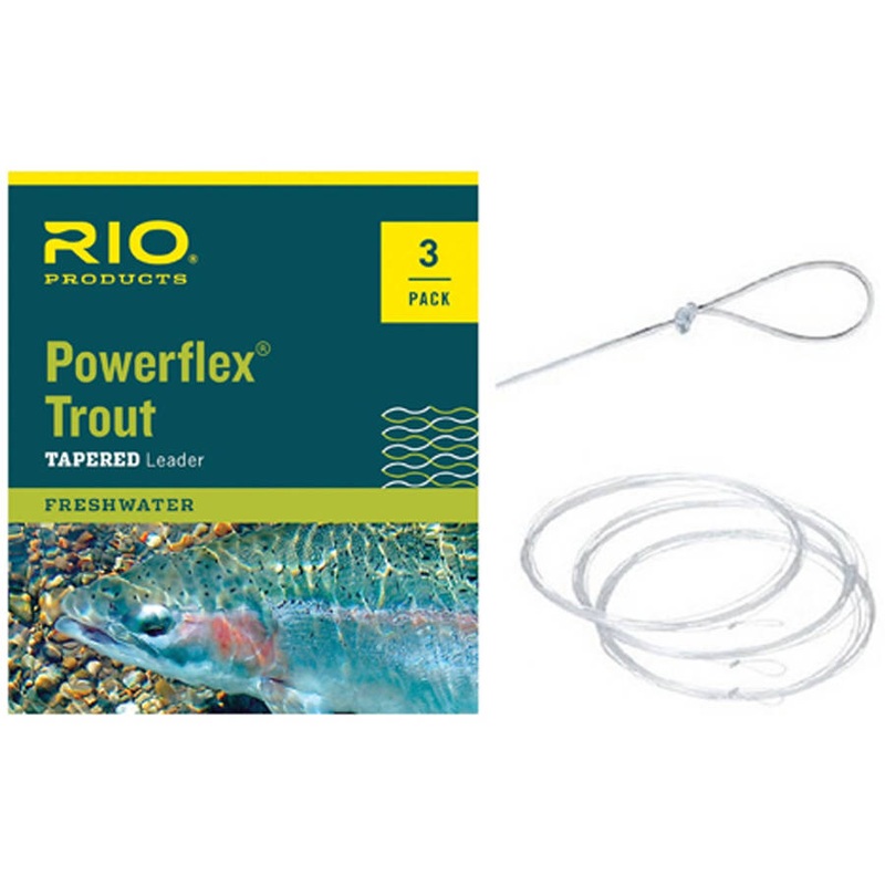 RIO Powerflex Trout Leaders – 3 Pack 4X