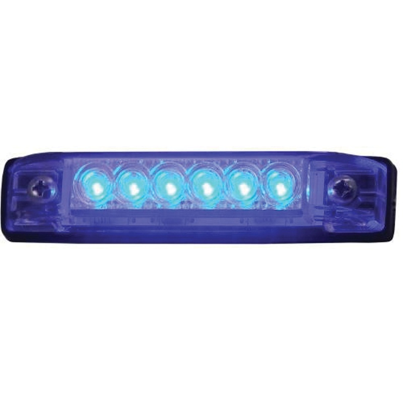 T-H Marine LED Slim Line Utility Strip Lights 4 in. – Blue
