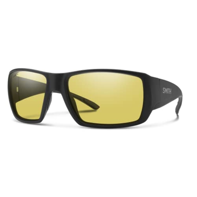 Smith Guide’s Choice XL Sport & Performance Sunglasses – Matte Black | Chromapop Glass Low Light Yellow