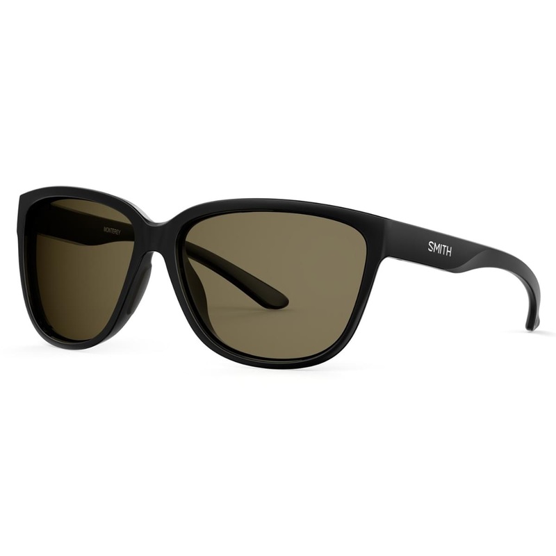Smith Monterey Sunglasses Black Frame ChromaPop Polarized Gray Green Lens 20298680758L7