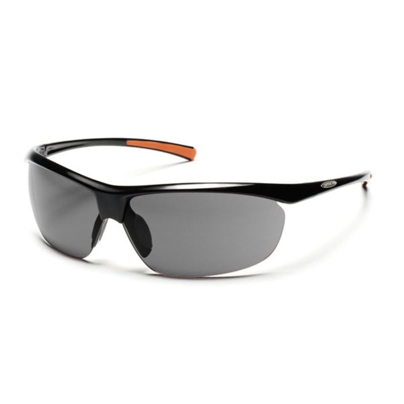 Smith Optics Active Suncloud 240539 Zephyr Sunglasses D2872RA – Black – Polarized Gray Unisex Rectangle