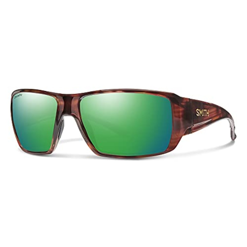 Smith Optics Guide’s Choice XL Sunglasses Tortoise Frame ChromaPop Glass Polarized Green Mirror Lens 20444808663UI
