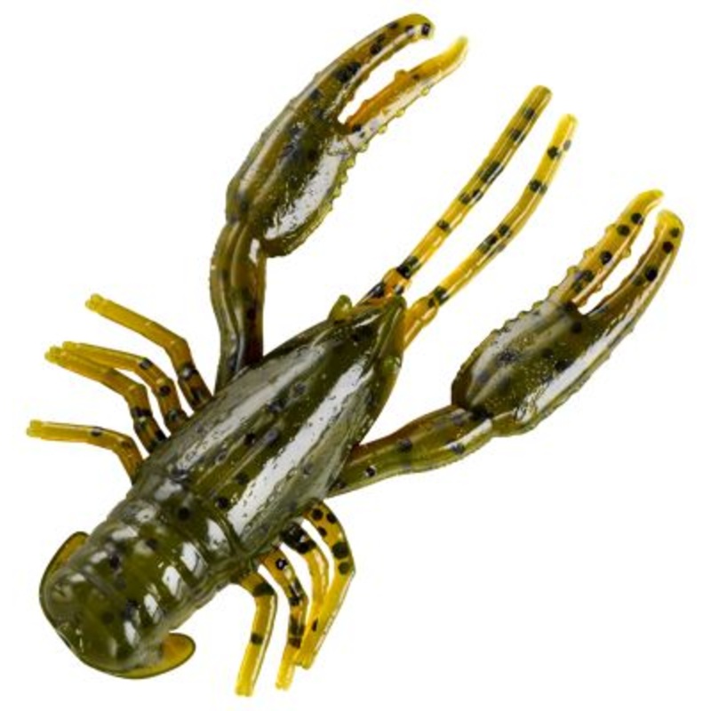 YUM CrawBug Finesse Soft Bait Green Pumpkin