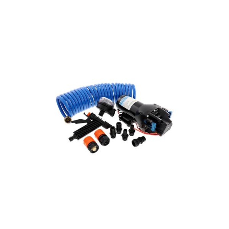 Q401J-118N-4A 25 Ft. 12V – 4 GPM – 60 PSI HotShot HD4 Heavy Duty Washdown Pump with HoseCoil
