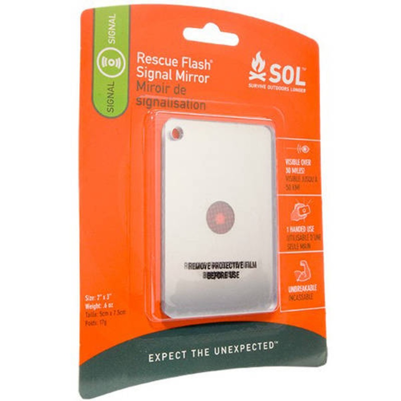 Rescue Flash Mirror Packaged Kit Plastic Case