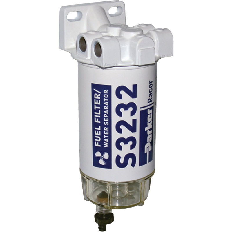 Spin-on Series Fuel Filter/Water Separator for Outboards 60 GPH (3/8″-18 Port)