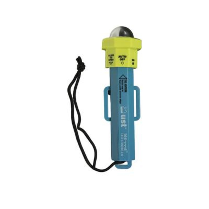 UST See-Me 2.0 Strobe Flashlight LED Requires 2 AA Batteries ABS Plastic Orange SKU – 669126