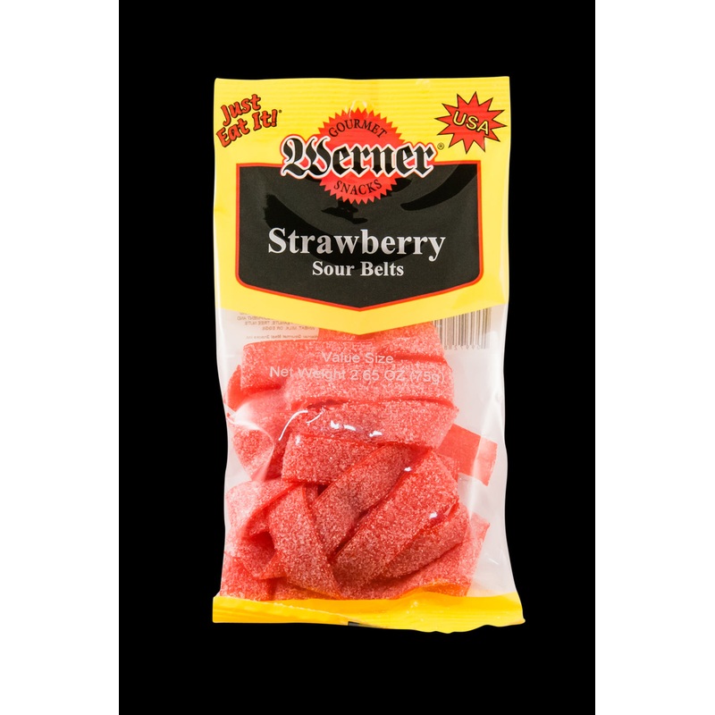 Werner Sour Belts Strawberry