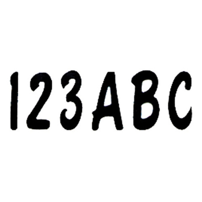 BLK200EC 200 Series 3 in. Letter-Number Kit – Solid Black