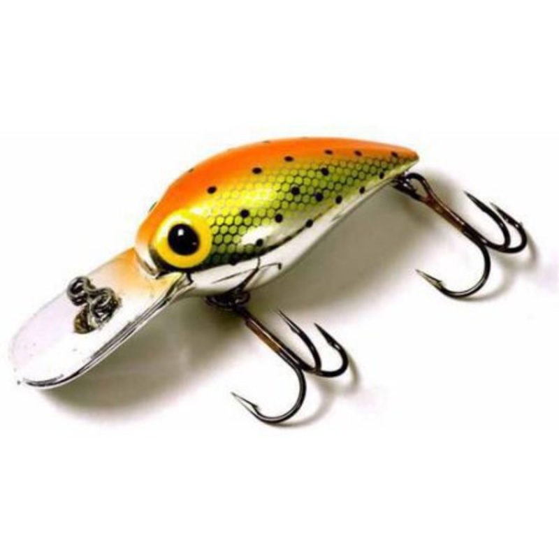 Brad’s Wigglers Crank Bait Orange/Chartreuse/Black Specks