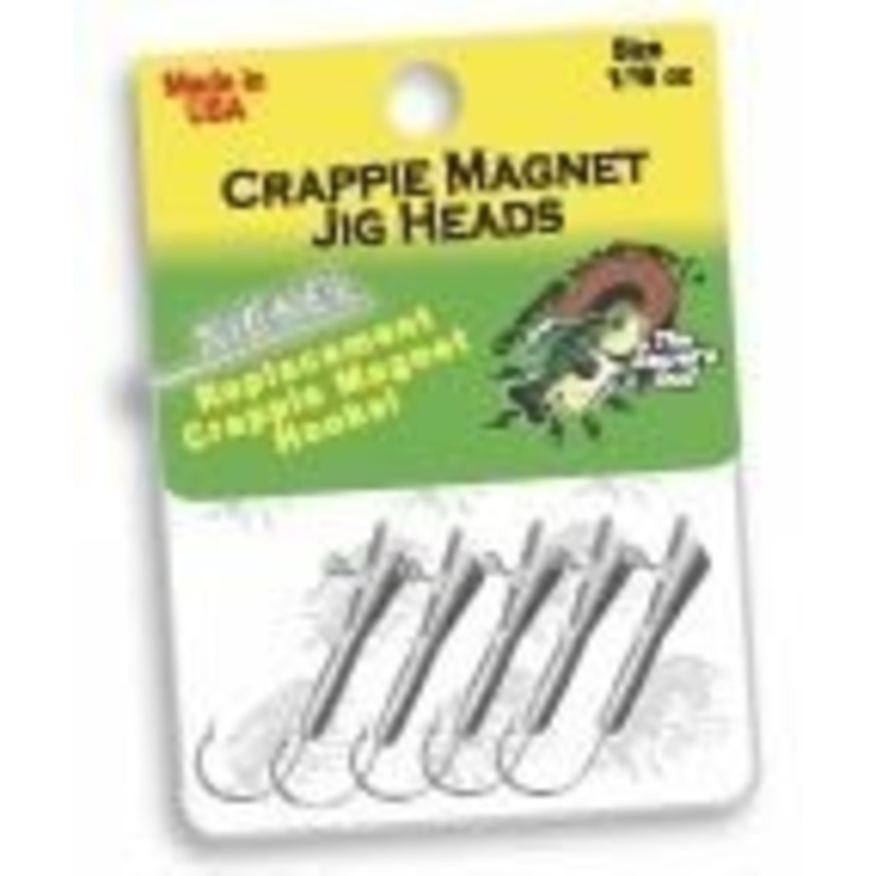 Leland’s Crappie Magnet Replacement Jig Heads Nickel