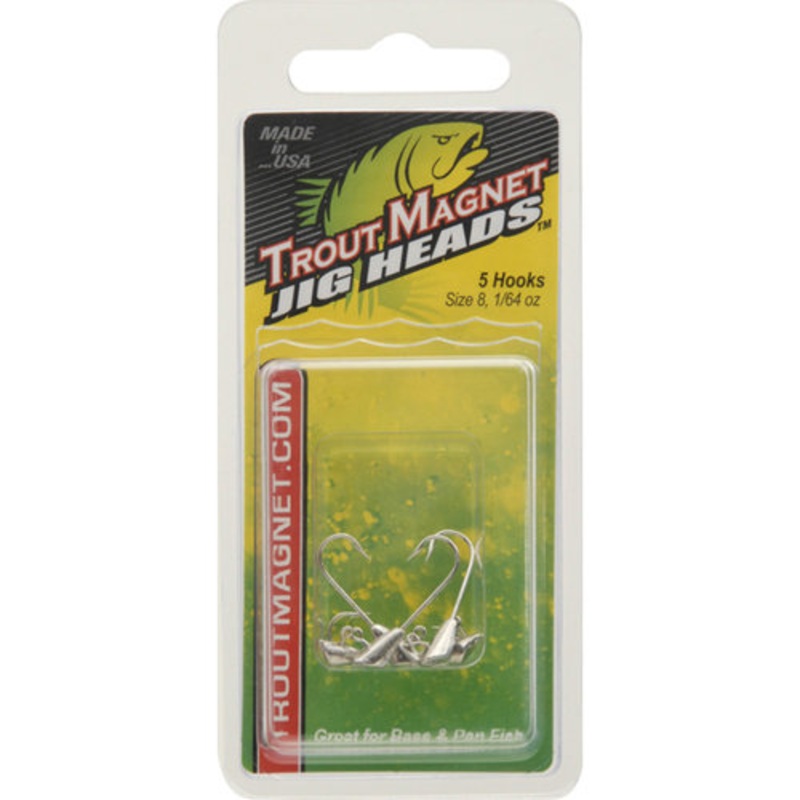 Leland’s Trout Magnet Replacement Jig Heads – 5 Piece Pack Nickel