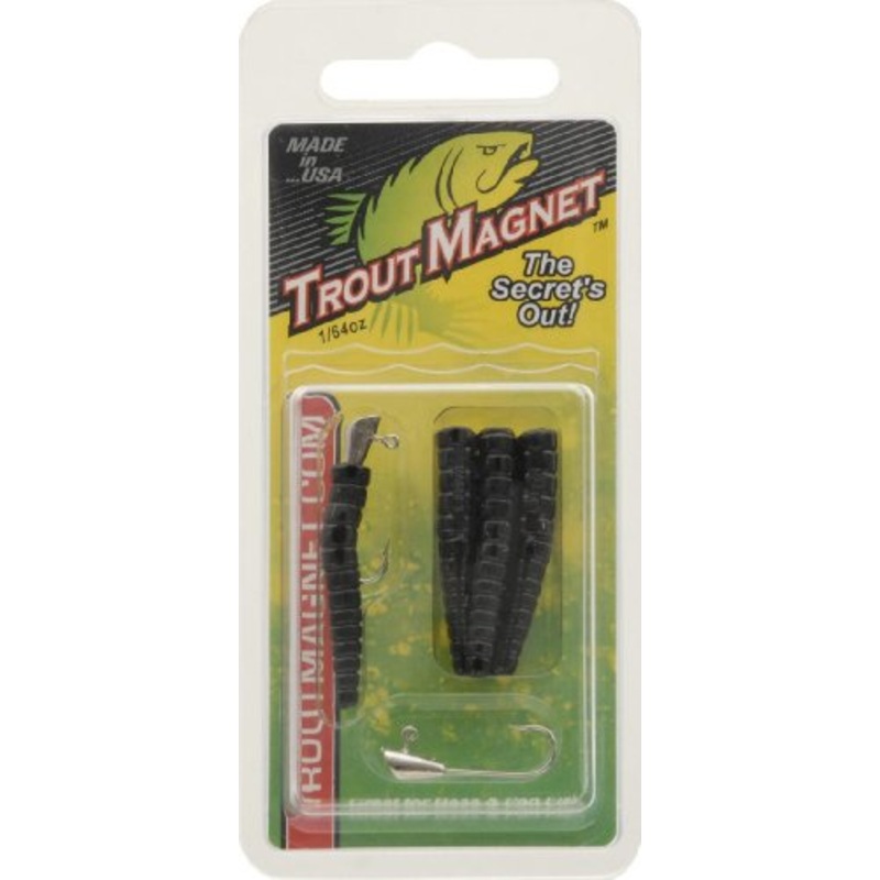 Leland Trout Magnet Replacement Jig Heads – 9 Piece Pack Black