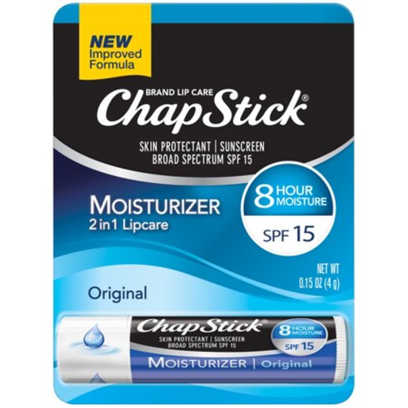 ChapStick Moisturizer Original Lip Balm Tube – 0.15 Oz