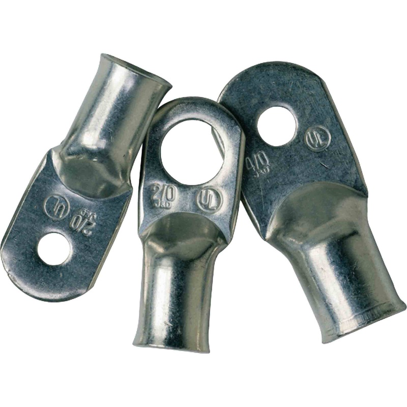 252256  Heavy Duty Lugs – 4 Gauge Wire – 3-8″ Post – 2-Pack