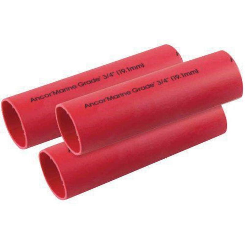 326603 0.75 X 3 in. Heavy Wall Heat Shrink Tubing Red – Pack of 3