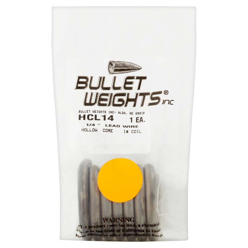 Bullet Weights Hollow Core Lead Wire 1/4 in. Dia.  1 Lb. Roll