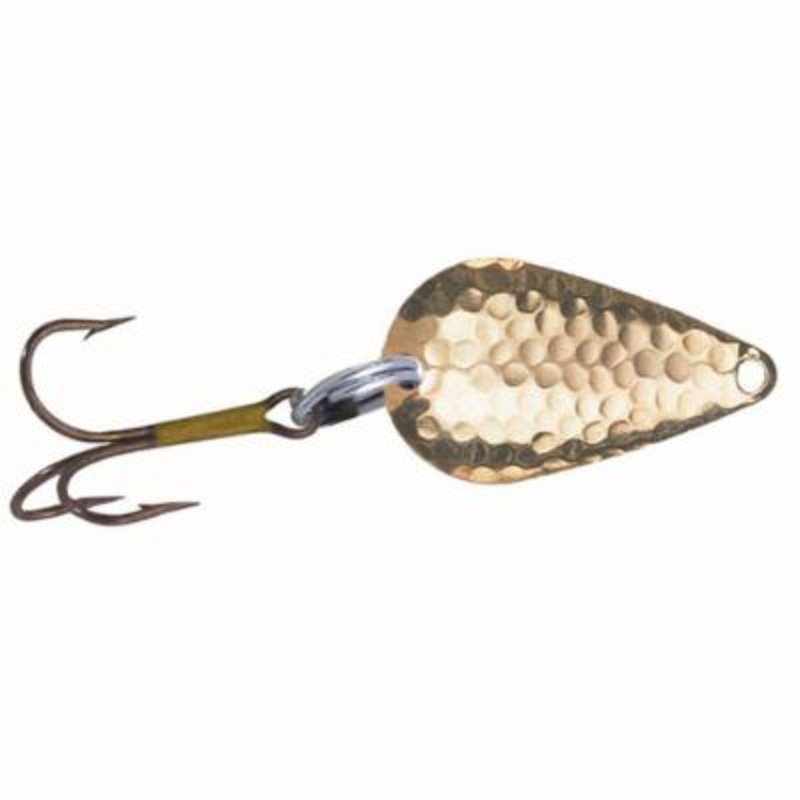 Double X Tackle Steelhead Special Lure – Hammered Brass/Fluorescent Orange