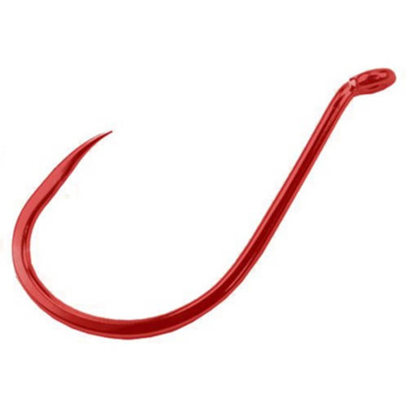 Gamakatsu Barbless Octopus Hook – #3/0 – 25 Pack – Red