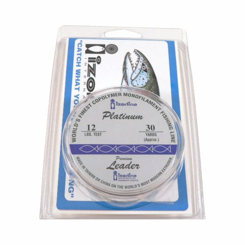 Izorline Green Platinum Mono Leader – 12lb – 30yd Spool – 023129