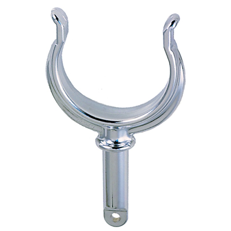 Perko 1262DP0CHR Chrome-Plated Ribbed Type Rowlock Horn – 1/2  OD Shank X 1-3/4  Shank Length X 1-3/4  Between Horns