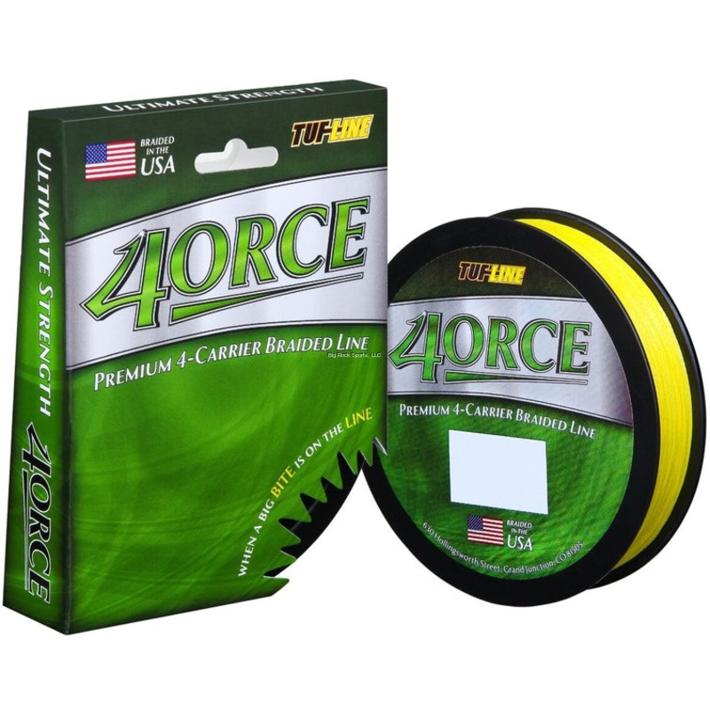 Tuf-Line 4Orce Braided Line 4-Carrier 30Lb 2500Yd Hi Vis Yellow