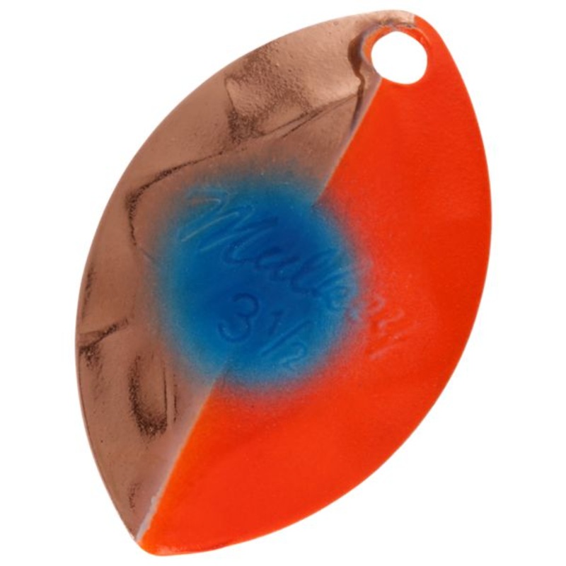 Yakima Bait Mulkey Spinner Blades – 1-1/8″ – Copper Flame Blue Dot