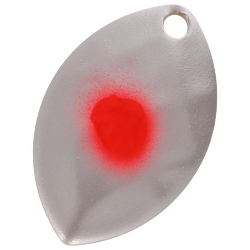 Yakima Bait Mulkey Spinner Blades – 1-1/8″ – Pearl/Red Dot