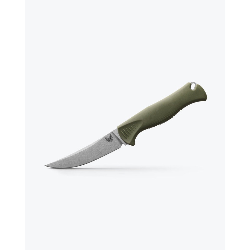 Benchmade Meatcrafter Dark Olive Santoprene  4″ Trailing point