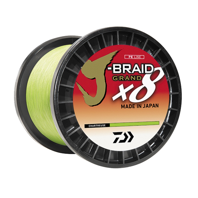 Daiwa J-Braid X8 Grand Braided Line – Chartreuse