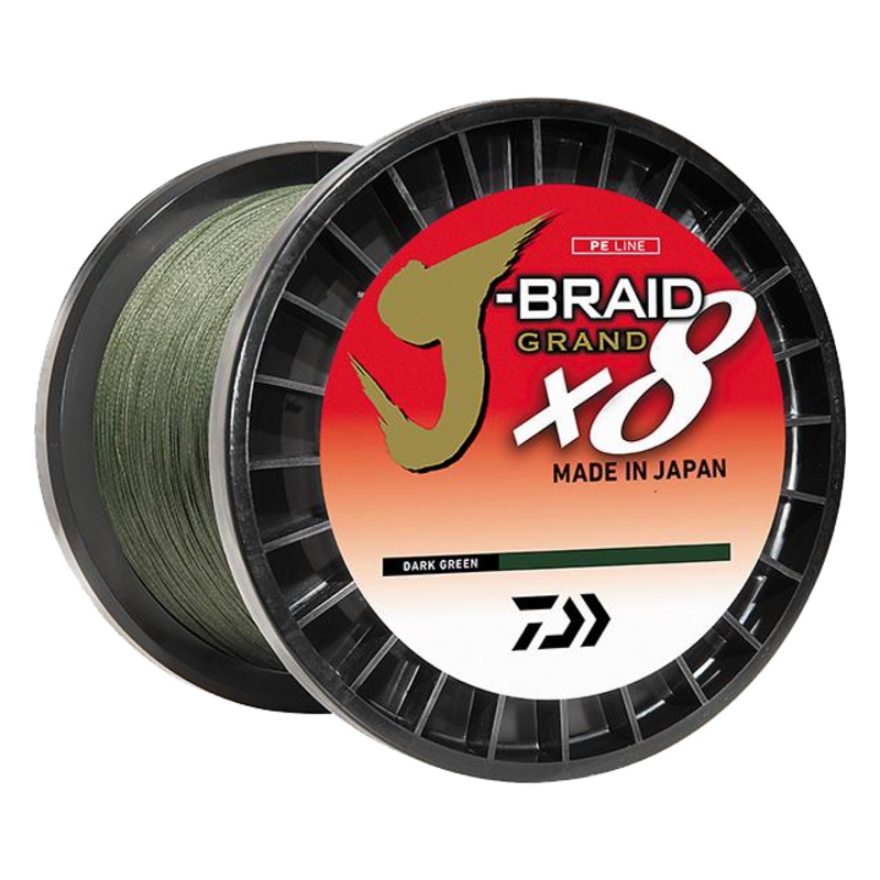 Daiwa J-Braid X8 Grand Braided Line – Dark Green