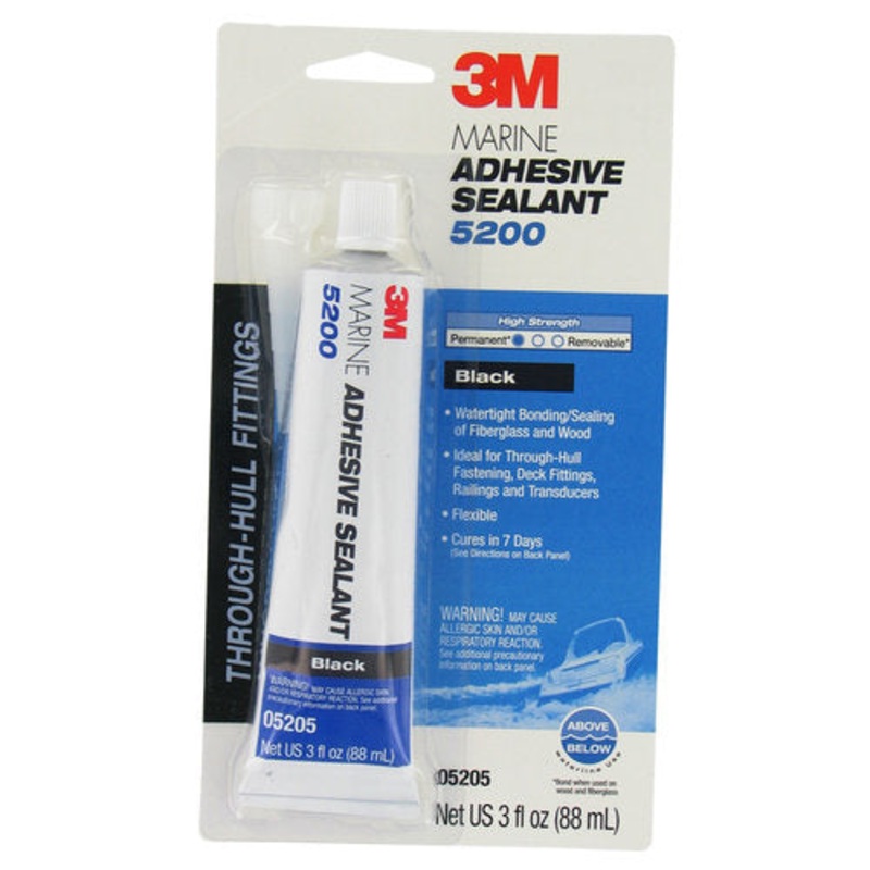 3M 3oz 5200 Series Black Marine Adhesive Sealant