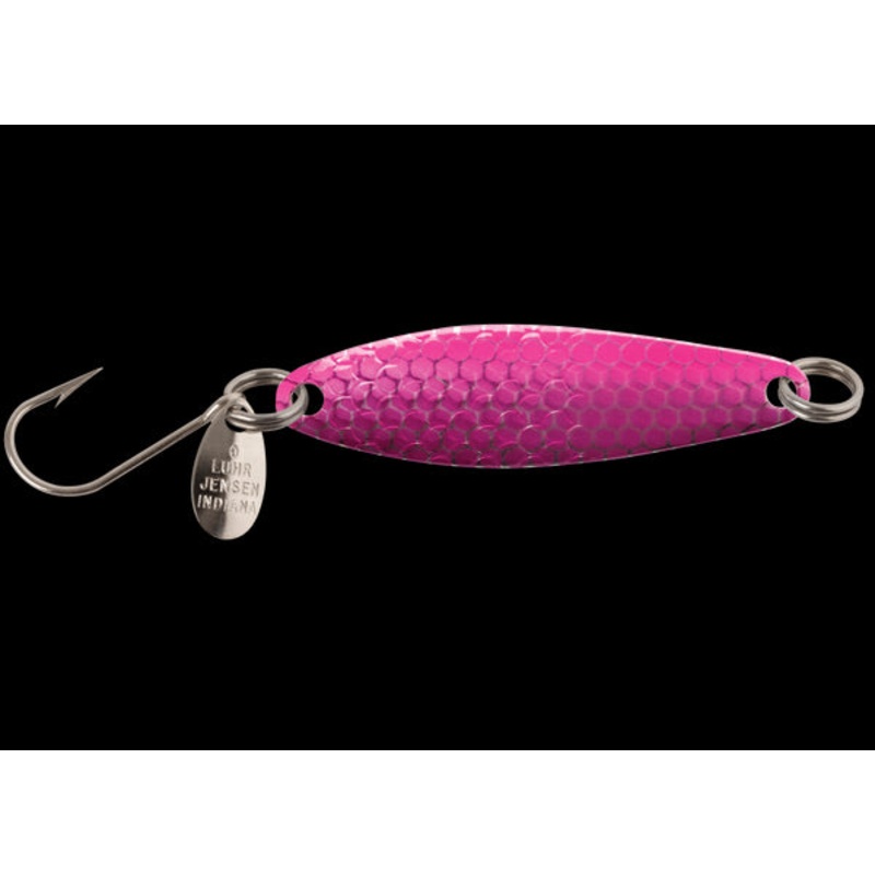 Luhr Jensen Needlefish Trolling Spoon – 1-1/2′ – Purple Pink Hot Scale UV
