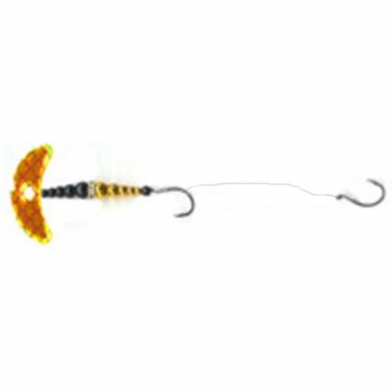 Mack’s Lure Double Whammy Walleye Series Spinner Rig – 1.5″ – Fluorescent Chartreuse
